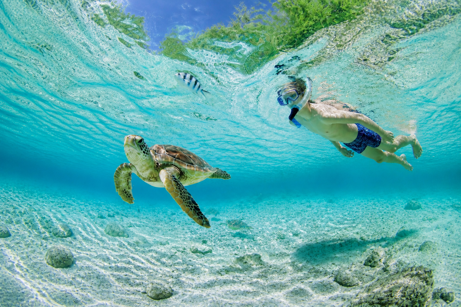 Tour snorkeling guidato in acque cristalline